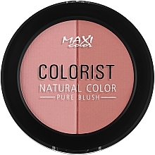 Румяна для лица - Maxi Color Colorist Matt & Pearl Pure Blush — фото N2
