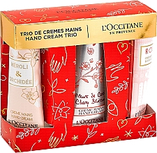 Парфумерія, косметика Набір - L'Occitane Floral Hand Cream Trio Xmas (h/cr/3x30ml)