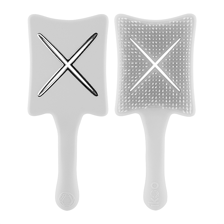 Расческа-детанглер - Ikoo Paddle X Pops Platinum White