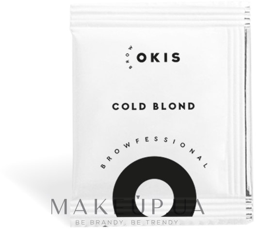 Крем-фарба для брів з екстрактом хни, саше - Okis Brow (без окислювача) — фото Cold Blond