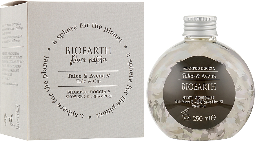 Шампунь-гель для душу "Овес і тальк" - Bioearth Sphere For The Planet Mister Polar Bear — фото N2