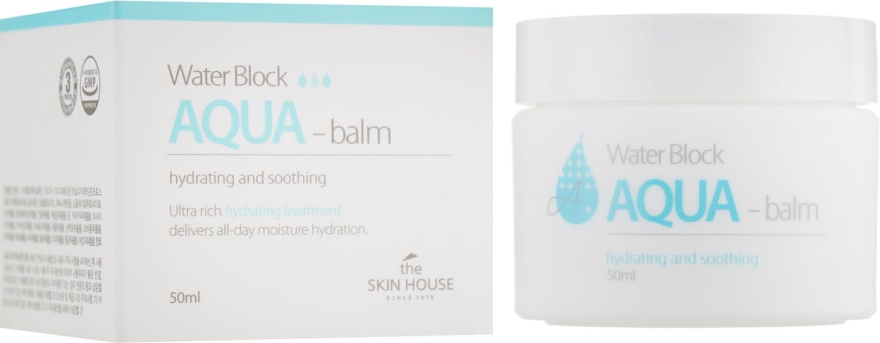 Увлажняющий аквабальзам для лица - The Skin House Water Block Aqua Balm — фото N1