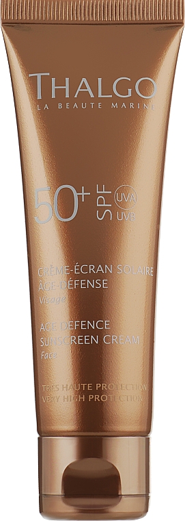 Антивозрастной солнцезащитный крем для лица - Thalgo Age Defence Sunscreen Cream SPF 50 — фото N1