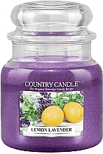Ароматическая свеча в банке - Country Candle Lemon Lavender — фото N3