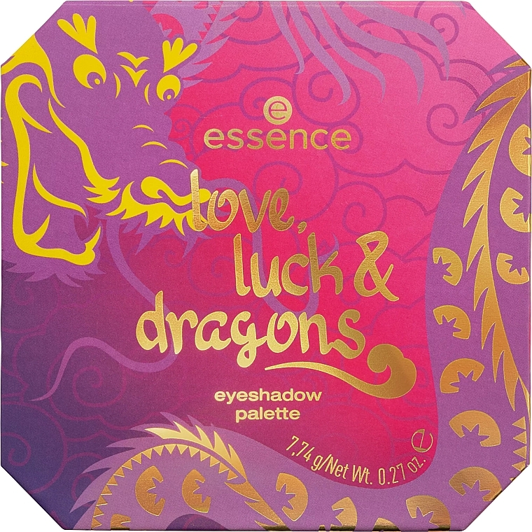 Палетка для макіяжу - Essence Love, Luck & Dragons Eyeshadow Palette — фото N1