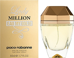 Paco Rabanne Lady Million Eau My Gold - Туалетная вода — фото N2