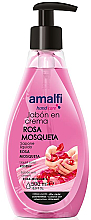 Крем-мило для рук "Трояндове" - Amalfi Rosa Liquid Soap — фото N1