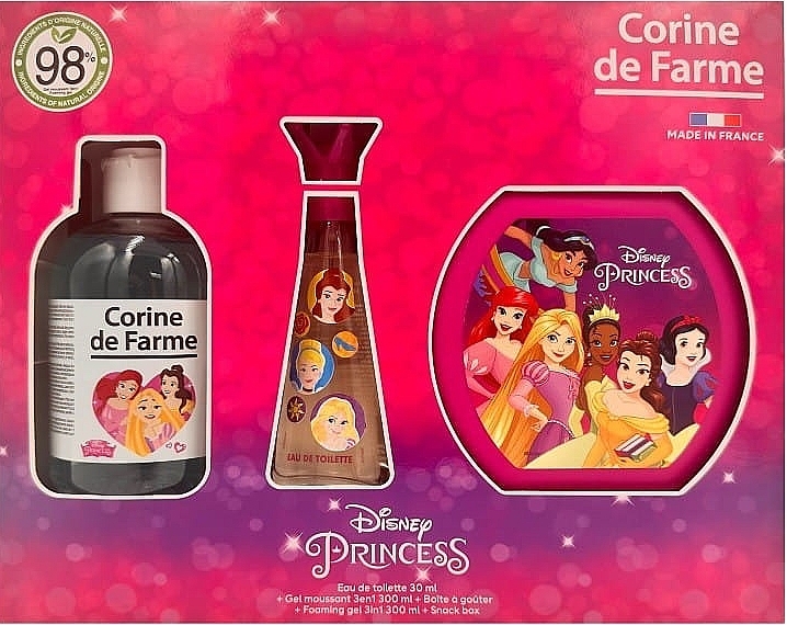 Corine De Farme Princess - Набор (edt/30ml + sh/gel/300ml + acc/1pc) — фото N1