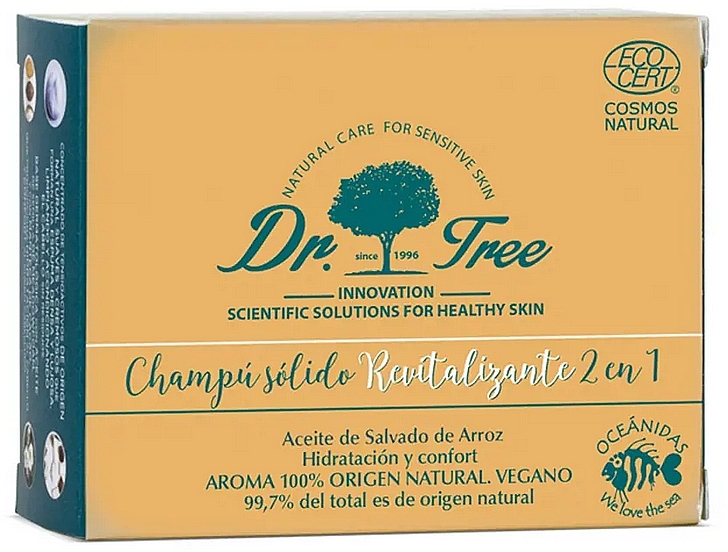 Восстанавливающий твердый шампунь - Dr. Tree Eco Revitalizing Festes Shampoo — фото N2