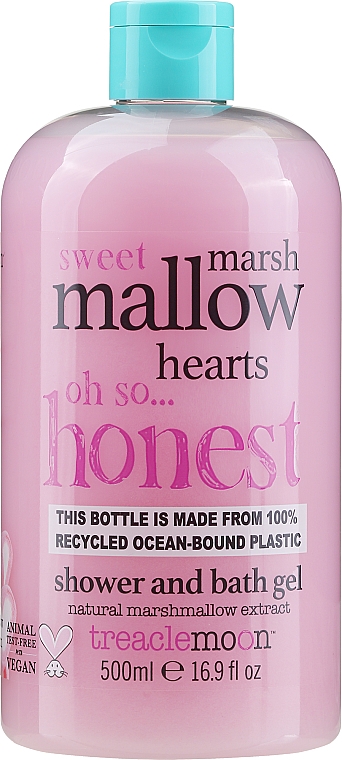 Гель для душу "Маршмеллоу" - Treaclemoon Marshmallow Hearts Bath & Shower Gel — фото N1