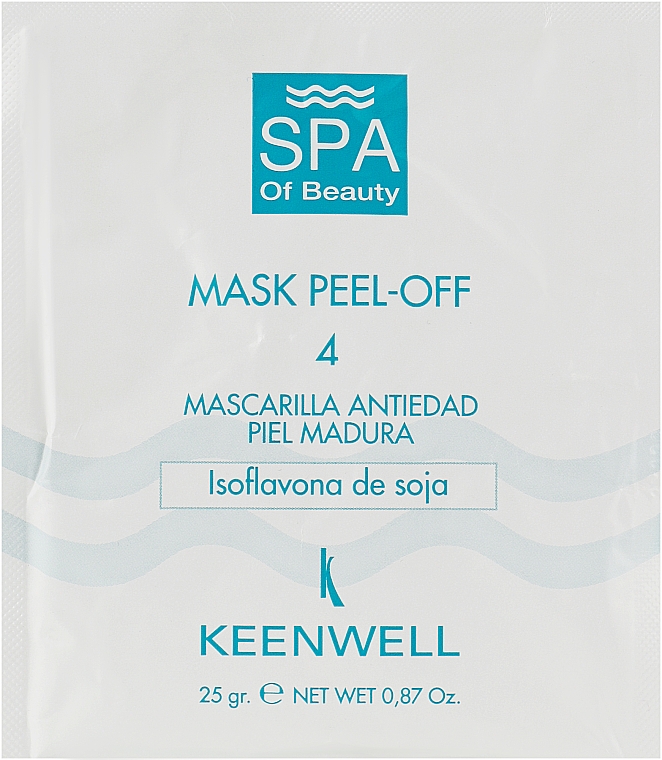 Омолаживающая альгинатная СПА-маска № 4 - Keenwell SPA of Beauty Mask Peel-Off 4 — фото N1