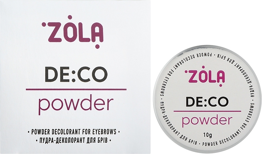 Пудра-деколорант для брів - Zola De:Co Powder Decolourant For Eyebrows — фото N2