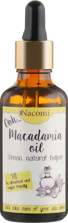 Масло макадамии с пипеткой - Nacomi Macadamia Oil