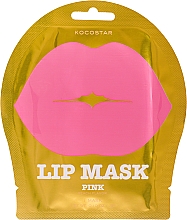 Гидрогелевая маска для губ с ароматом персика - Kocostar Lip Mask Pink — фото N1