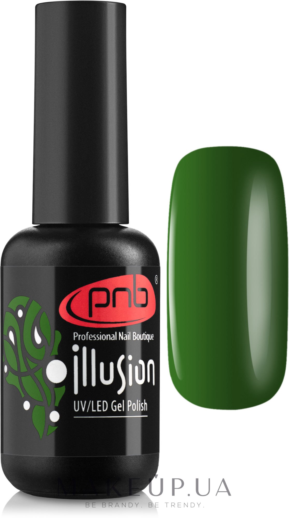 Вітражний гель-лак для нігтів  - PNB Illusion Gel Polish — фото 007 - Lime