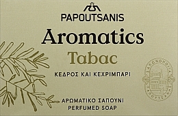 Парфюмированное мыло "Табак" - Papoutsanis Aromatics Bar Soap — фото N1