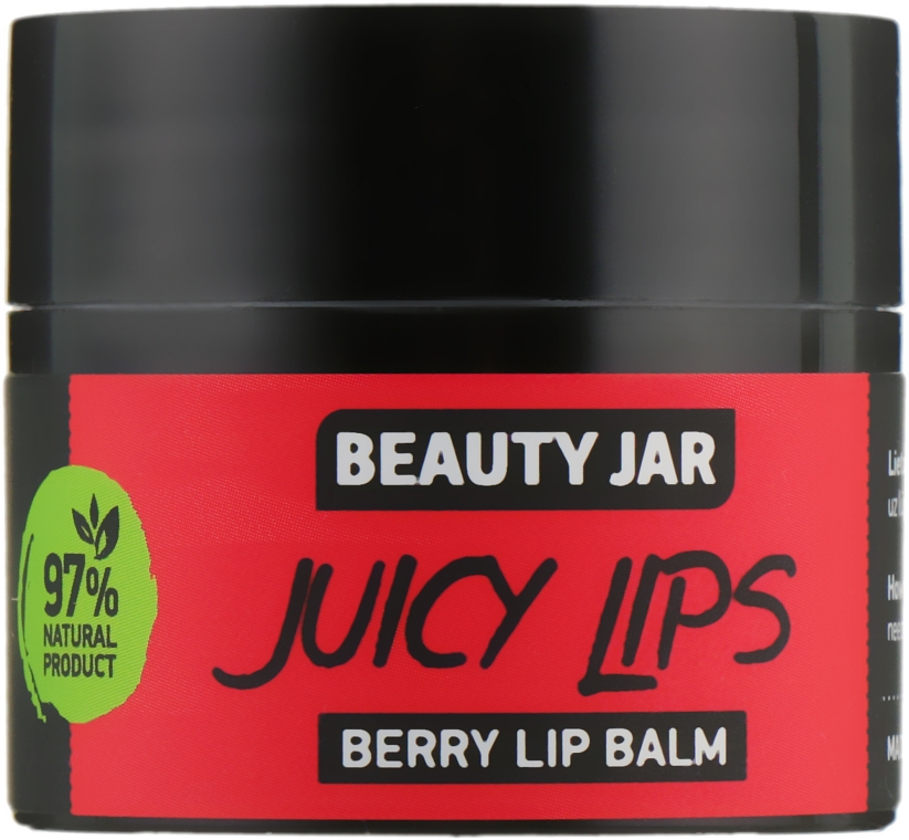 Ягідний бальзам для губ Juicy Lips - Beauty Jar Berry Lip Balm — фото N2
