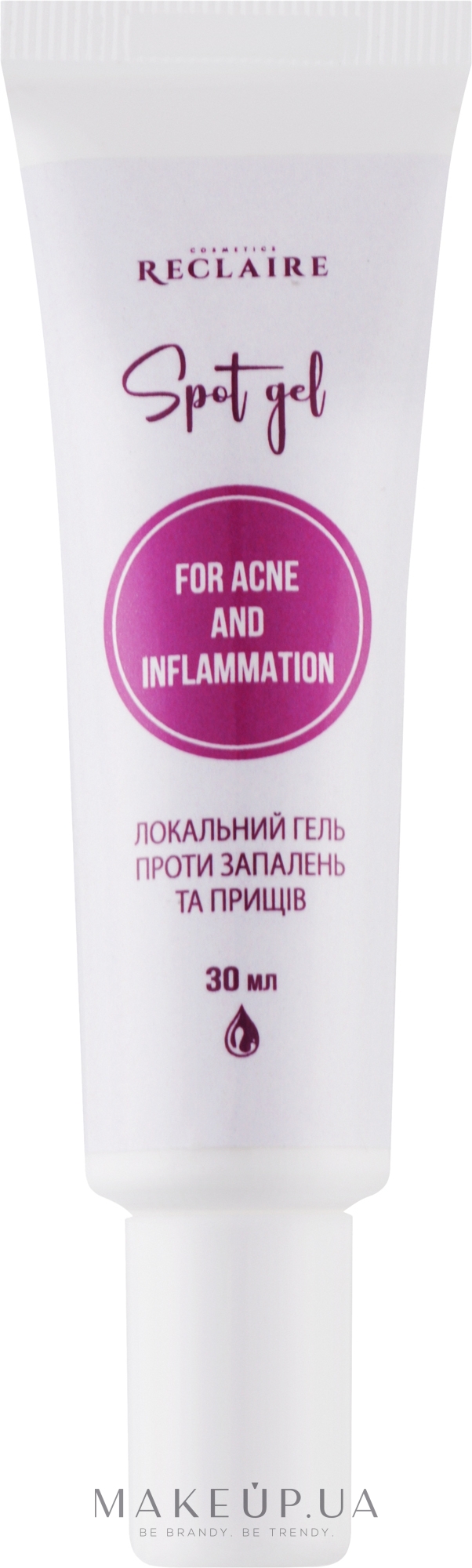 Локальний гель проти запалень та прищів - Reclaire Spot Gel For Acne And Inflamation — фото 30ml