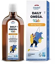 Парфумерія, косметика Добавка харчова "Омега 3", 800 мг, зі смаком лимона, для дітей - Osavi Daily Omega Kids