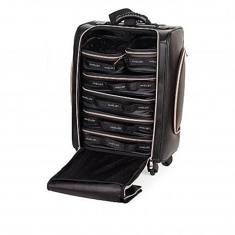 Кейс для косметики - Inglot Makeup Case Black & Rosegold KC-P46S — фото N2