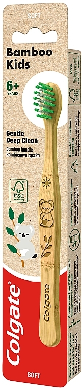 Зубна щітка для дітей - Colgate Bamboo Kids 6+ — фото N1