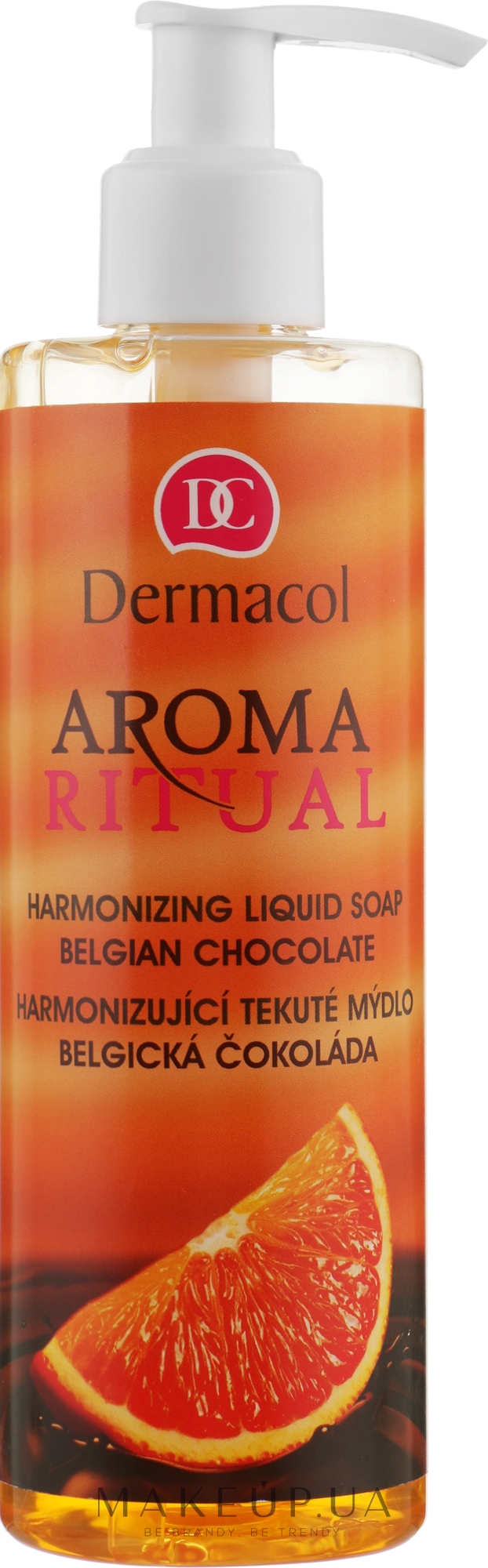 Жидкое мыло "Бельгийский шоколад" - Dermacol Aroma Ritual Liquid Soap Belgian Chocolate — фото 250ml
