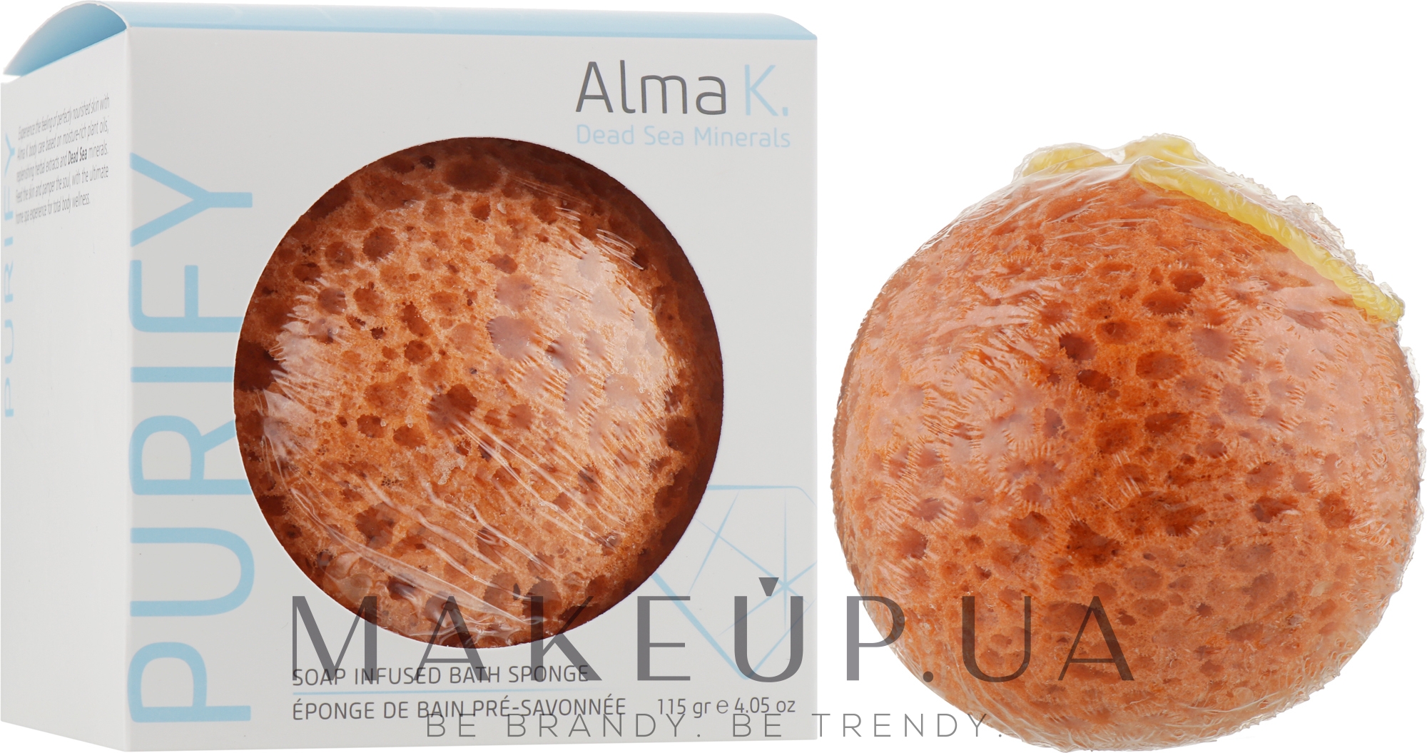 Губка для душу з милом - Alma K. Soap Infused Bath Sponge — фото 115g