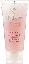 Парфумерія, косметика Гель-маска для обличчя з гіалуроновою кислотою - Yellow Rose Hyaluronic Face Gel Mask (туба)