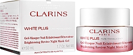 Ночной гель для лица - Clarins White Plus Brightening and Renewing Night Gel-Mask — фото N2