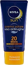 Духи, Парфюмерия, косметика Солнцезащитный крем для лица - NIVEA Sun Anti-wrinkle Face Cream SPF20