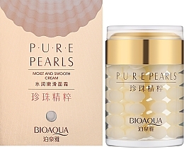 Увлажняющий крем для лица с натуральной жемчужной пудрой - Bioaqua Pure Pearls Cream — фото N2