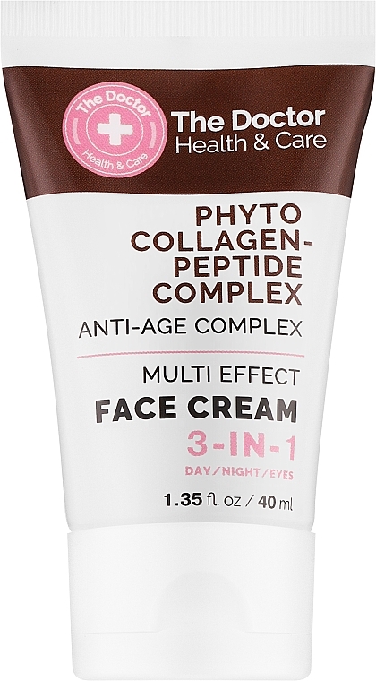Крем для лица 3 в 1 - The Doctor Health & Care Phyto Collagen-Peptide Complex Face Cream — фото N1