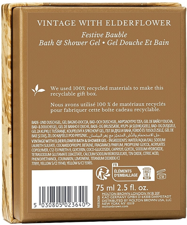 Molton Brown Vintage With Elderflower - Гель для душа — фото N3