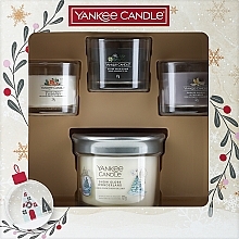 Духи, Парфюмерия, косметика Набор - Yankee Candle Snow Globe Wonderland 3 Votives & 1 Tumbler Candle (candle/3x37g + candle/121g)