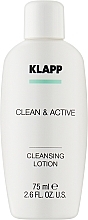 Духи, Парфюмерия, косметика Базовая очищающая эмульсия - Klapp Clean & Active Cleansing Lotion