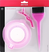 Парфумерія, косметика Набір для домашнього фарбування волосся - Beter Home Hair-Dyeing Kit (bowl/1pcs + brush/1pcs + clips/1pcs)