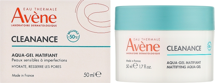 Avene Cleanance Mattifying Aqua-Gel - Матувальний аквагель для обличчя — фото N2