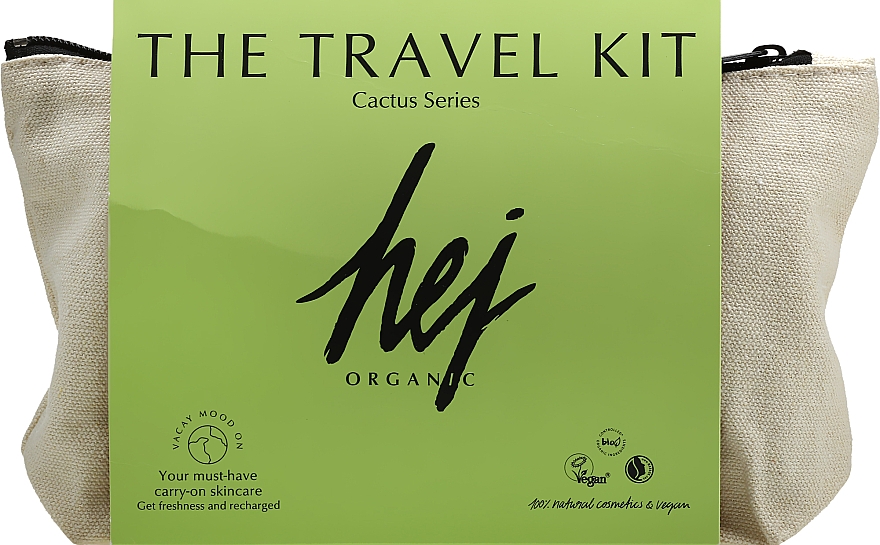 Набор, 5 продуктов - Hej Organic Travel Kit Cactus — фото N1