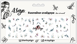 Духи, Парфюмерия, косметика Наклейка-слайдер для ногтей "Цветочная невесомость" - Arley Sign
