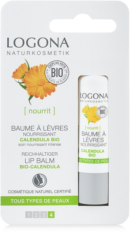 Бальзам для губ - Logona Facial Care Lip Balm Organic Calendula