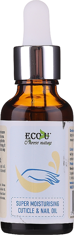 Зволожувальна олія для кутикули й нігтів - Eco U Cuticle & Nail Oil — фото N1