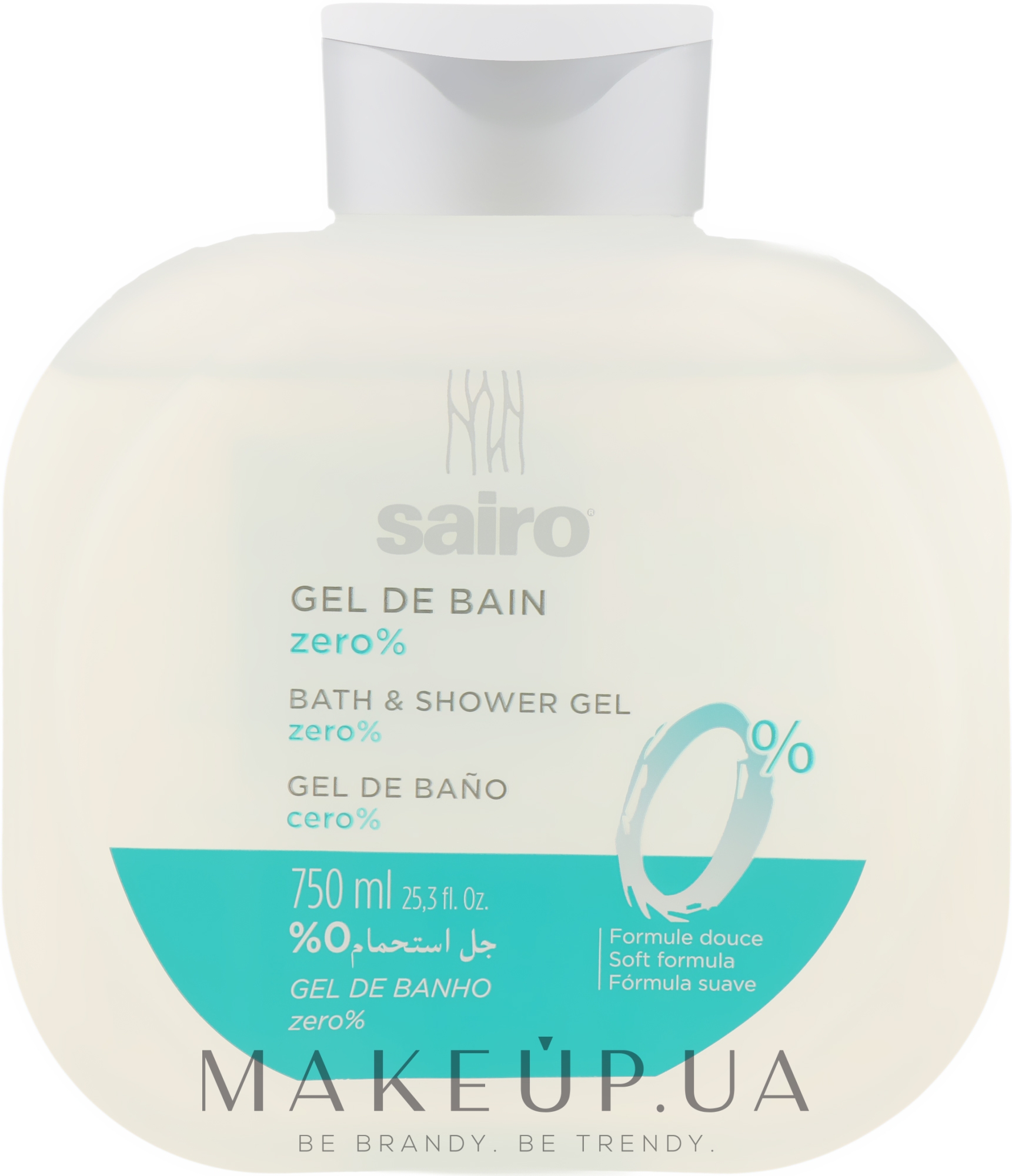 Гель для душа и ванны "0%" - Sairo Bath And Shower Gel — фото 750ml