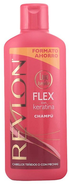 Шампунь для окрашенных волос и мелированных волос - Revlon Flex Keratin Dyed Highlighted Hair Shampoo — фото N1