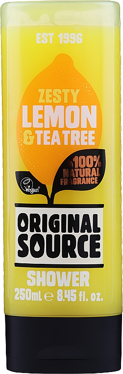 Гель для душа "Лимон и зеленый чай" - Original Source Lemon & Tea Tree Shower Gel — фото N1