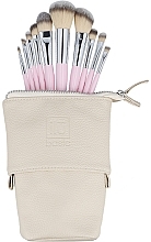 Набор из 10 кистей для макияжа + чехол, розовый - ILU Brush Set — фото N1