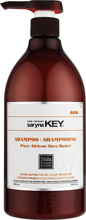 Восстанавливающий шампунь - Saryna Key Color Lasting Pure African Shea Shampoo 