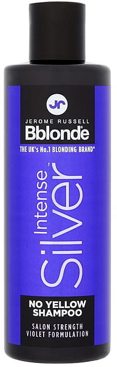 Відтінковий шампунь для світлого, сивого і знебарвленого волосся - Jerome Russell Bblonde Intense Silver No Yellow Shampoo — фото N1
