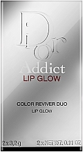 Духи, Парфюмерия, косметика Набор - Dior Addict Lip Glow (lip/balm/3.2g + lip/balm/3.2g)