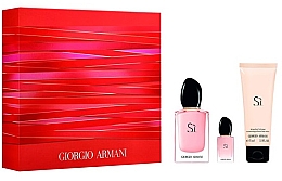 Парфумерія, косметика Giorgio Armani Si Fiori - Набір (edp/50ml + edp/7ml + b/lot/75ml)