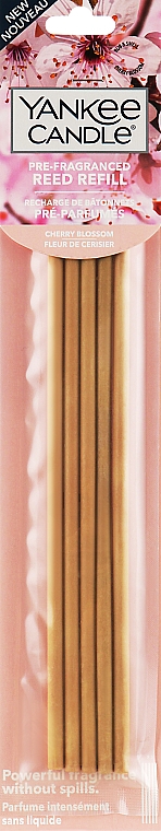 Ароматичні палички - Yankee Candle Cherry Blossom Pre-Fragranced Reed Refill — фото N1